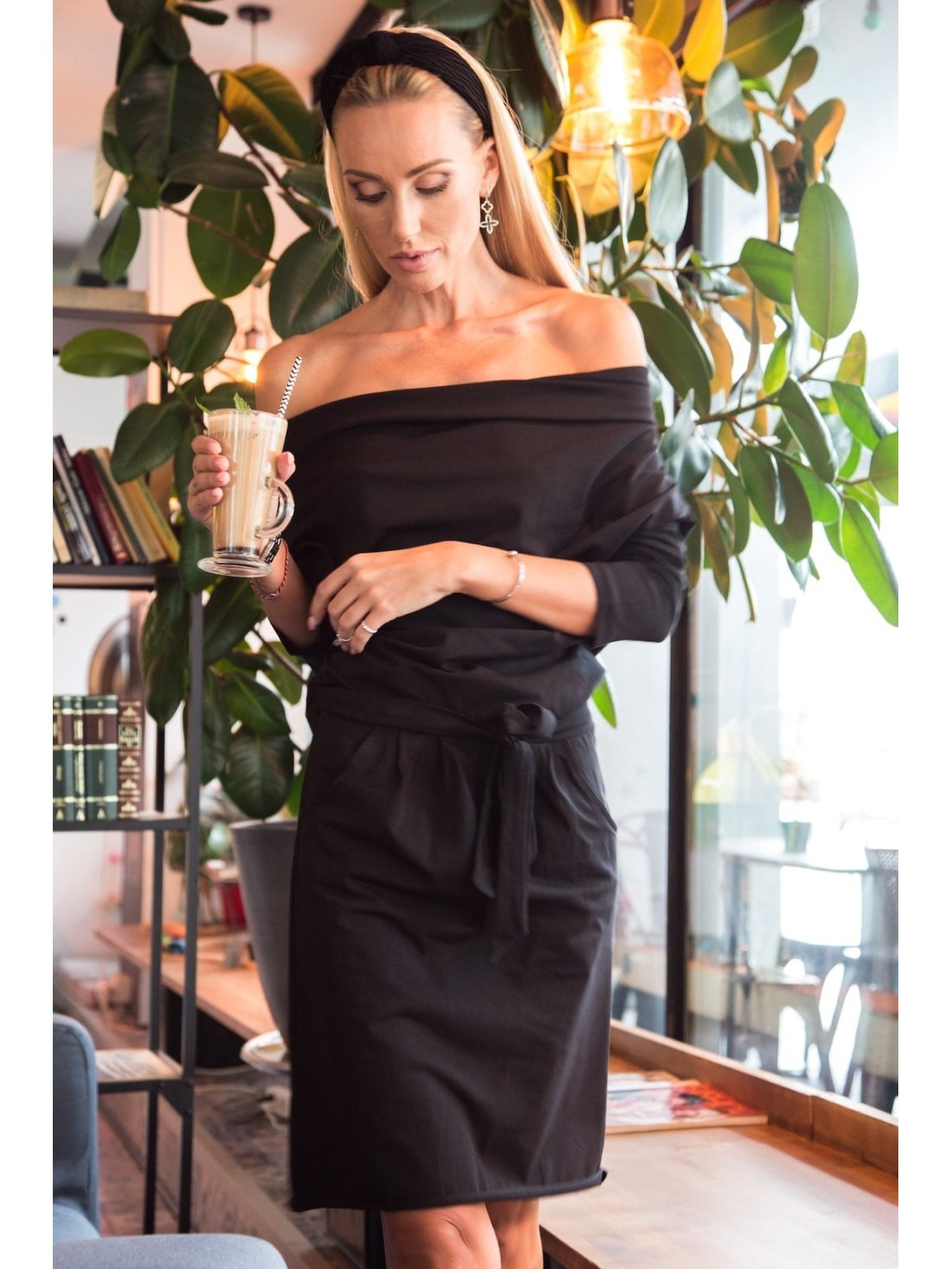 Rochie Neagra cu Decolteu Carmen 9773 - Magazin online - Boutique